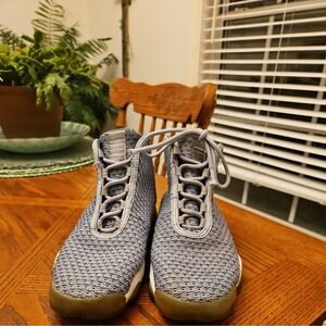 Jordan Horizon Mid Gray White 2016 Woven Mesh Trainer Youth Size‎ 5.5Y